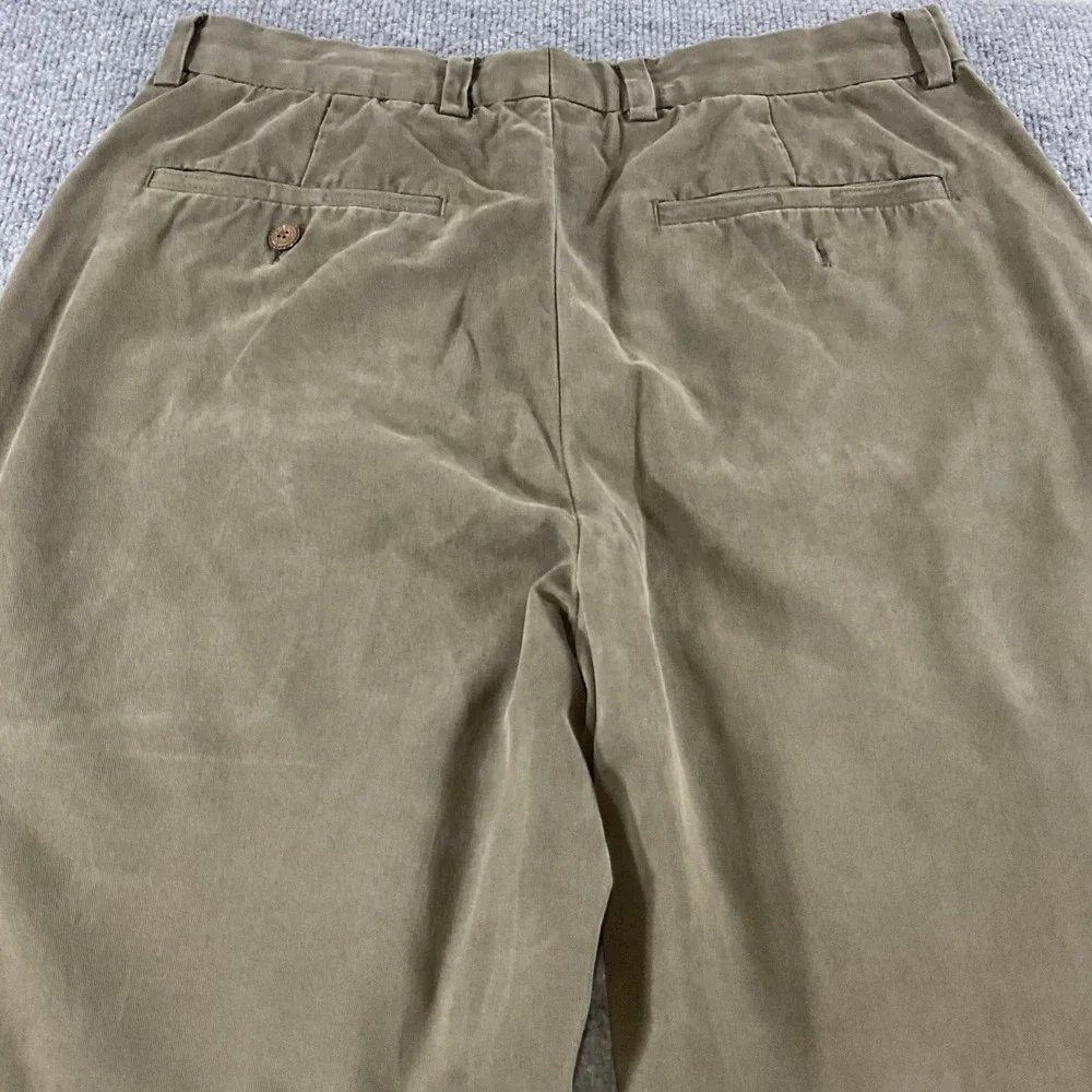 Tommy Bahama Relax Fit Dress Pants 32x32 Olive Green Tencel Lyocell Blend Made